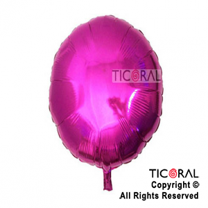 GLOBO MYLAR REDONDO 18  FUCSIA METALIZADO ENVASADO HS7958-C-4 X 1